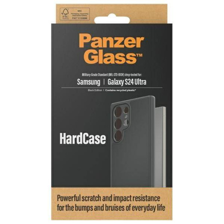 Case SAMSUNG GALAXY S24 ULTRA PanzerGlass HardCase Military Grade 1222 black