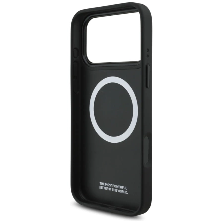 Etui BMW M Perforated Stripe Logo MagSafe na iPhone 17 Pro Max - czerwone