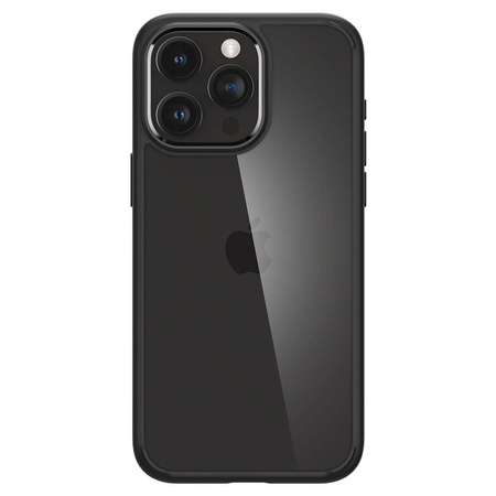 Spigen Crystal Hybrid, matte black - iPhone 15 Pro
