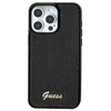 Etui Guess Sequin Script Metal na iPhone 15 - czarne
