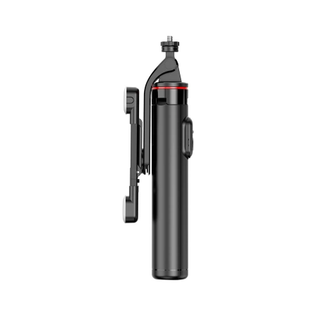 Selfie-Stick WC13YDS Teleskopstativ 1,3 m mit Doppellampe und Telefonhalter – Schwarz