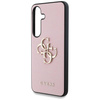 Etui Guess Grained Big 4G Logo Small Classic Logo do Samsung Galaxy S25 różowy