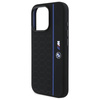 Original Handyhülle IPHONE 16 PRO MAX BMW Hardcase Silicone Hexagon Blue Line MagSafe (BMHMP16X23SHEB) schwarz