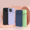 Nillkin CamShield Silky Silicone Case iPhone 14 Plus Hülle mit Kameraabdeckung grün