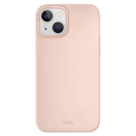 UNIQ etui Lino Hue iPhone 14 Plus 6,7" Magclick Charging różowy/blush pink