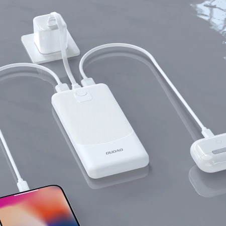 Powerbank Dudao K10 10000mAh 2.4A 2 x USB-A - schwarz