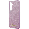 Etui Guess Glitter Script na Samsung Galaxy S24 - fioletowe