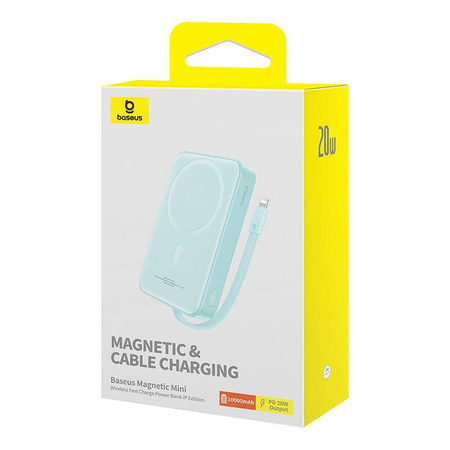Powerbank magnetyczny Baseus Magnetic Mini 10000mAh 20W MagSafe (miętowy)
