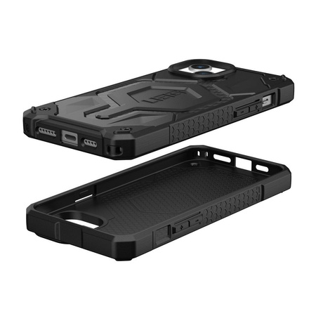 UAG Monarch Pro - Schutzhülle für iPhone 15 Plus kompatibel mit MagSafe (Kohlefaser)