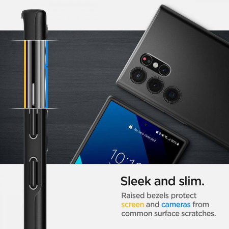Etui SAMSUNG GALAXY S22 ULTRA Spigen Thin Fit czarne