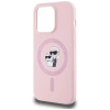 Karl Lagerfeld Silicone Karl&amp;Choupette MagSafe Case for iPhone 14 Pro Max - Pink