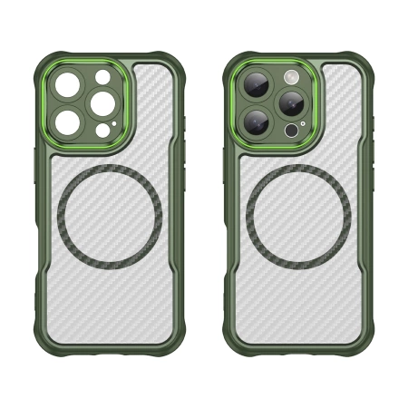 Leading Series MagSafe Silicone Case for iPhone 16 Pro Max - Green