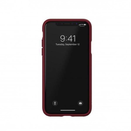 Original Case IPHONE X / XS Adidas OR Booklet Case Suede (33282) burgundy