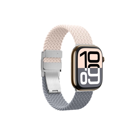 2er-Set AmazingThing Blend Band für Apple Watch 45/46/49 mm - Pink-Grau/Pink