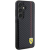 Oryginalne Etui FERRARI hardcase Carbon Printed Line FEHCS24MN3DUR do Samsung Galaxy  S24 Plus Czarny