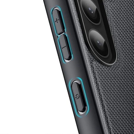 Dux Ducis Fino Hülle Samsung Galaxy S23+ Hülle mit Silikonrahmen schwarz