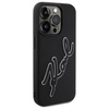 Etui Karl Lagerfeld 3D Rubber Signature na iPhone 15 Pro Max - czarne