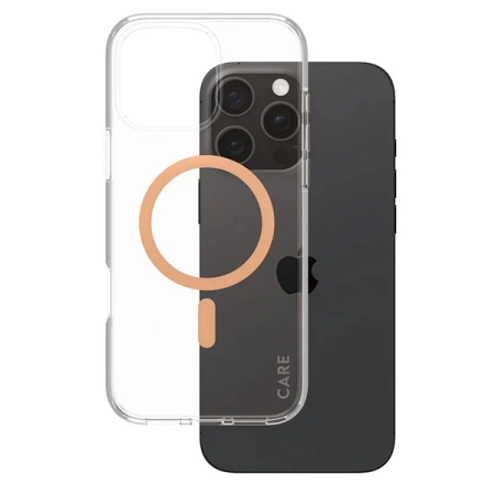 CARE by PanzerGlass Flagship Case iPhone 16 Pro Max 6.9&quot; peach/peachy MagSafe 1376