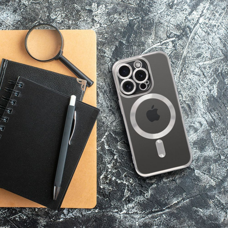 Futerał ELECTRO MAG COVER kompatybilny z MagSafe do IPHONE 16 Pro Max tytanowy