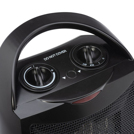 Termowentylator grzejnik ceramiczny 1500W RC-K-398 czarny