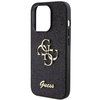 Guess Glitter Script Big 4G case for iPhone 15 Pro - black