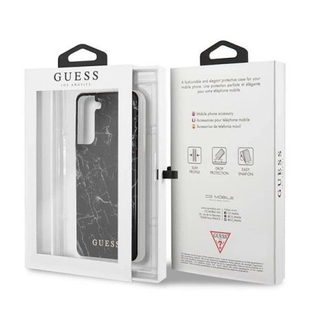 Guess GUHCS21MPCUMABK S21+ G996 czarny/black hardcase Marble