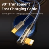 Kabel Joyroom S-CL020A6 Lightning kątowy - USB-C szybkie ładowanie i transfer 20W 1,2 m - niebieski