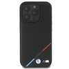 Oryginalne Etui IPHONE 16 PRO BMW Hardcase M Perforated Tricolor Line MagSafe (BMHMP16L23PUPDK) czarne