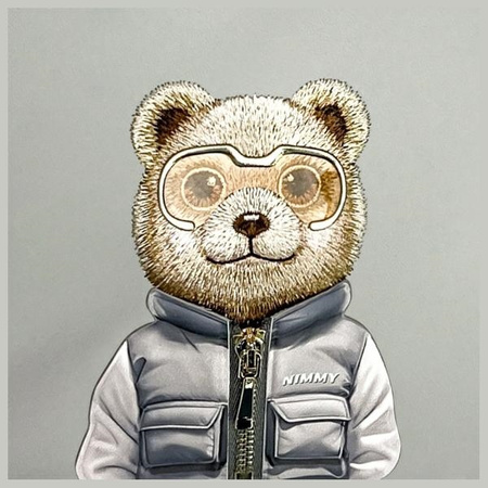 Nimmy Nerka na ramię szary/gray           Crossbody Cool&Cute 2.0 Bear