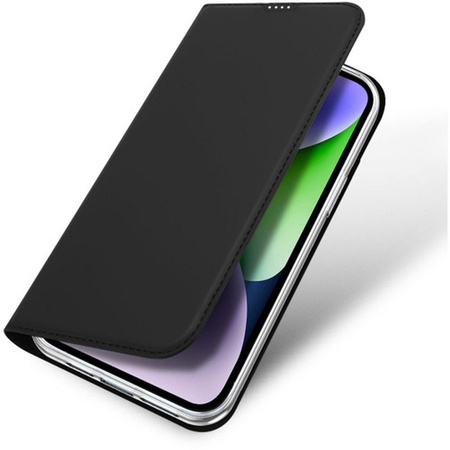 Etui do iPhone 15 Plus pokrowiec z klapką i portfelem Dux Ducis Skin Pro - czarne