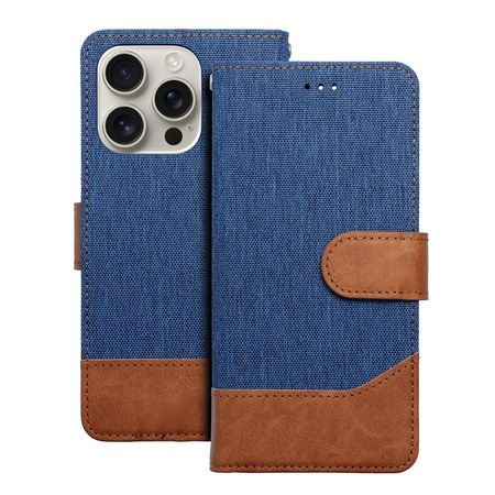Kabura JEANS Book do IPHONE 16 Pro Max niebieski
