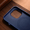 iCarer Case Leather genuine leather case for iPhone 14 Pro Max blau (WMI14220708-BU) (MagSafe compatible)