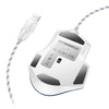 HOCO mysz komputerowa gamingowa przewodowa USB A 3600DPI GM31 biało niebieska