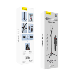 Blavec Selfie Stick Aluminium Fusion P09 tripod + pilot 1,8 metra (SSFP09-TRB18) czarny