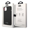 Original Case IPHONE 14 PLUS Karl Lagerfeld Hardcase Silicone Plaque Magsafe black