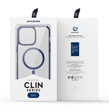 Dux Ducis Clin2 Hülle für iPhone 14 Pro magnetische MagSafe Hülle blau