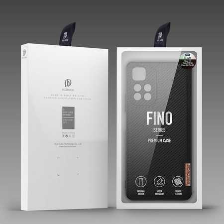 Dux Ducis Fino Hülle mit Nylonmaterial für Poco M4 Pro 5G schwarz