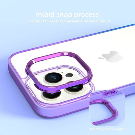 Case IPHONE 14 PRO MX Rainbow purple-blue