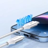 Kabel USB-C na USB-C 1m 5A 100W - biały
