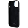 Original Case IPHONE 15 Karl Lagerfeld Silicone Metal Script Logo black