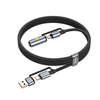 HOCO kabel All-in-one USB A / Typ C do Typ C / Zapalniczka samochodowa 3A 60W U138 1,2 m czarny