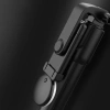 Selfie-Stick WR1YXS Teleskopstativ 0,71 m mit runder Lampe – Schwarz