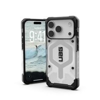 UAG Pathfinder Clear MagSafe Case für iPhone 17 Pro - Weiß und Grau