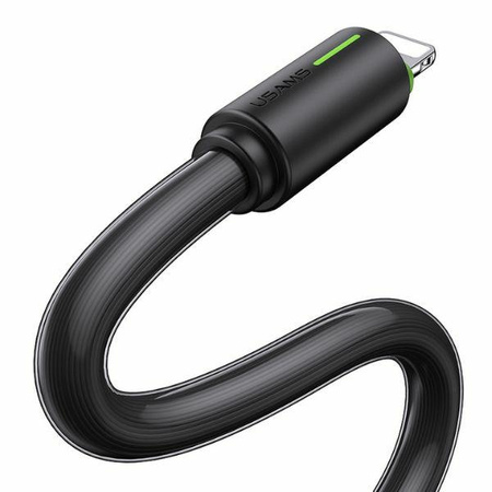 USAMS Kabel USB-C/Lightning 1m SJ732 czarny/black YU Series SJ735USB01 (US-SJ735)