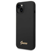 Guess GUHCP14MSLSMK iPhone 14 Plus 6.7 &quot;schwarz / schwarzes Hartschalenetui Silikon Vintage Gold Logo