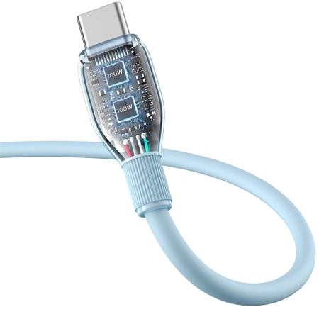 Baseus Pudding 100W USB-A - USB-C Kabel 2m - Blau