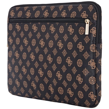Guess Sleeve Peony Pocket Triangle 14&quot; Laptoptasche - Schwarz