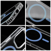 Drop Glue Colorful Ring Mag Cover kompatybilny z MagSafe pasuje do IPHONE 17 Pro Max jasny niebieski