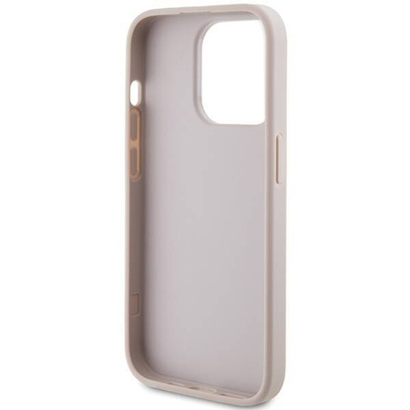 Original Handyhülle APPLE IPHONE 15 PRO Guess Hardcase 4G Stripe Collection (GUHCP15LG4GLPI) rosa