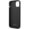 Original Case IPHONE 14 BMW Leather Diamond Pattern (BMHCP14S22RFGR) burgundy